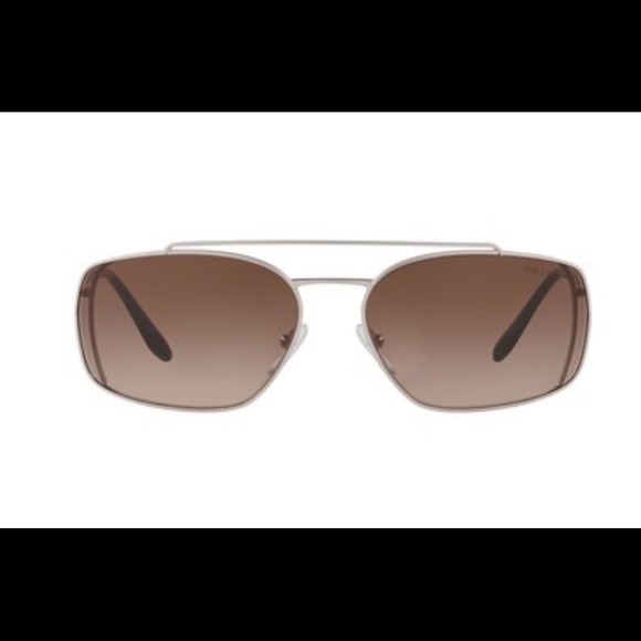 New Prada Catwalk 62mm Rectangular Sunglasses - Picture 5 of 9